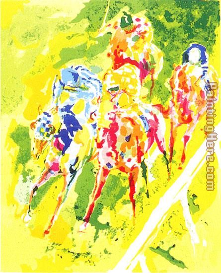 Along The Rail painting - Leroy Neiman Along The Rail art painting